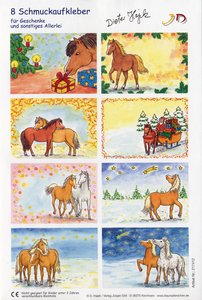 View Item Christmas Horse Gift Labels & Stickers
